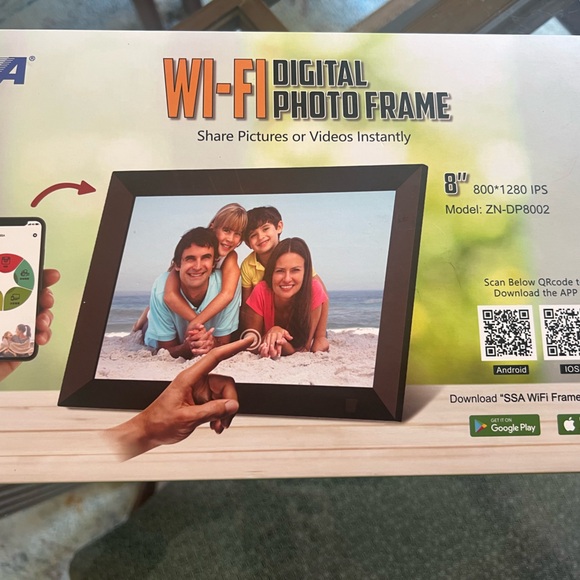 SSA WiFi cloud photo frame 8” - Picture 3 of 3